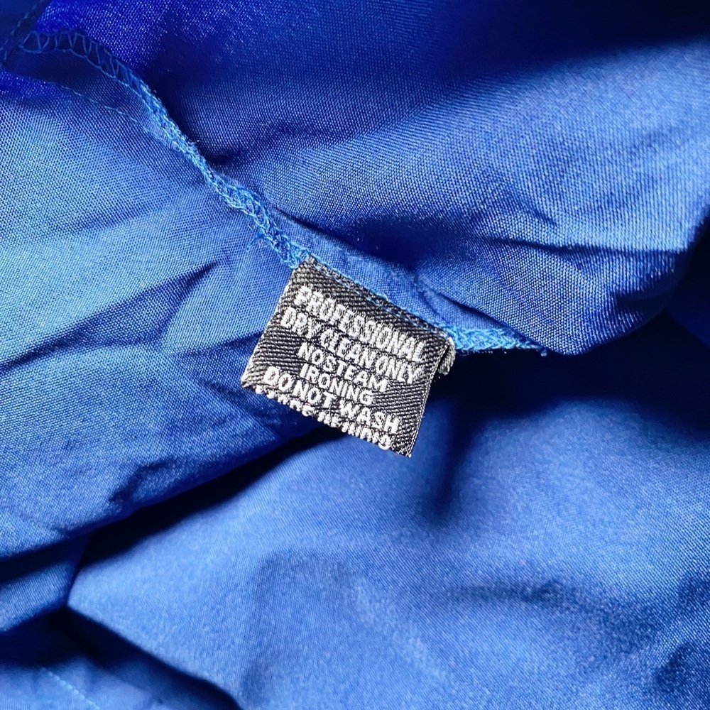 Karina Grimaldi Linda Embellished Mini Dress in Blue NWT - Picture 12 of 16